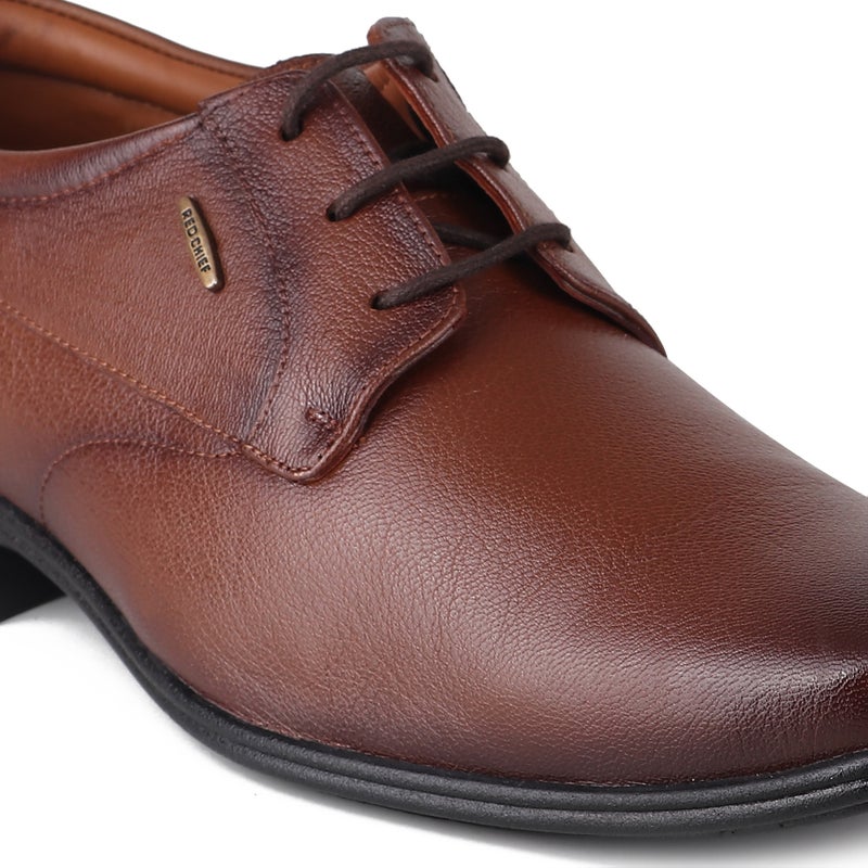 Red Chief Tan Formal Derby Shoe For Men |RC1998FS - Image 5
